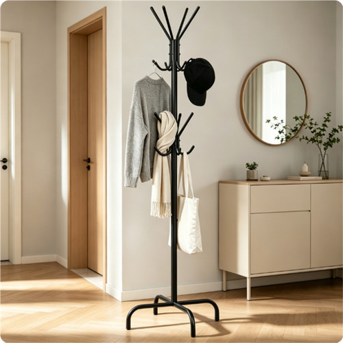 Metal coat rack stand - metal,